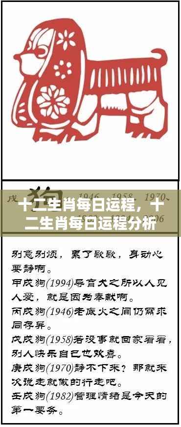 十二生肖每日运程,十二生肖每日运程分析