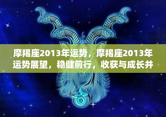 摩羯座2013年运势展望,稳健前行,收获与成长并存的运势分析