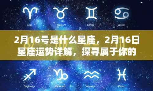 揭秘2月16日星座运势,探寻属于你的星辰轨迹