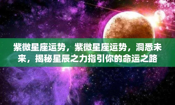 紫微星座运势揭秘,星辰指引命运之路
