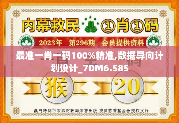 最准一肖一码100%精准,数据导向计划设计_7DM6.585