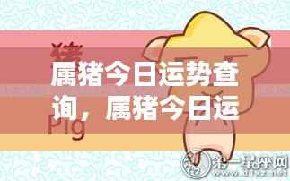 属猪今日运势查询,掌握好运势,迎接美好一天