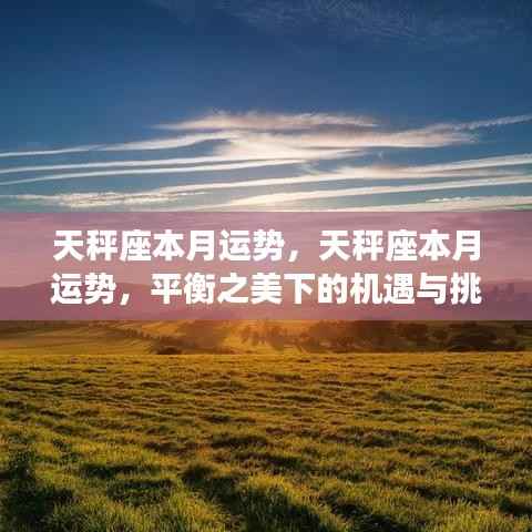 天秤座本月运势详解,平衡之美下的机遇与挑战与应对策略
