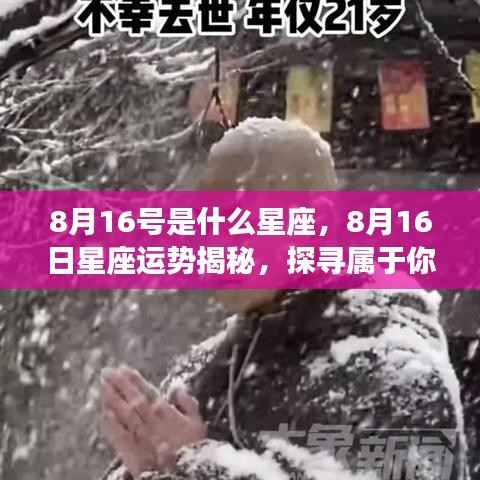 揭秘8月16日星座运势,探寻属于你的星辰轨迹