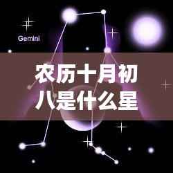 农历十月初八星座揭秘,探寻属于你的运势与星座神秘面纱