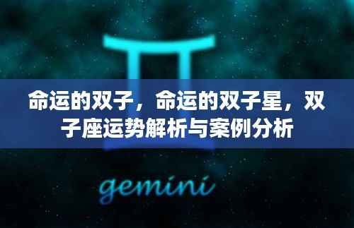 双子座命运解析,揭秘双子星运势与案例分析