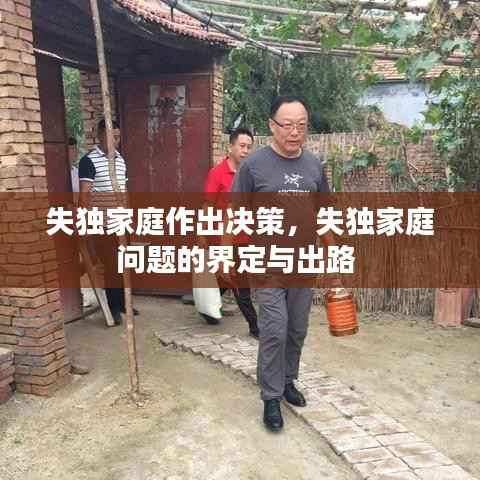 失独家庭作出决策,失独家庭问题的界定与出路