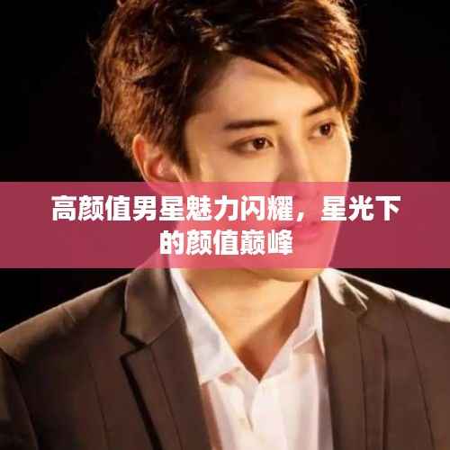 高颜值男星魅力闪耀,星光下的颜值巅峰