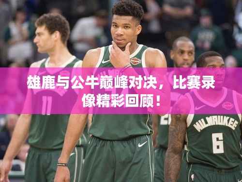 雄鹿与公牛巅峰对决,比赛录像精彩回顾!