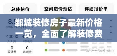 郸城装修房子最新价格一览,全面了解装修费用!